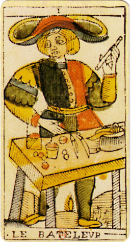 The Magician is also known as the "sleight of hand artist", and pictured with "cup and balls"; i.e. a con artist?